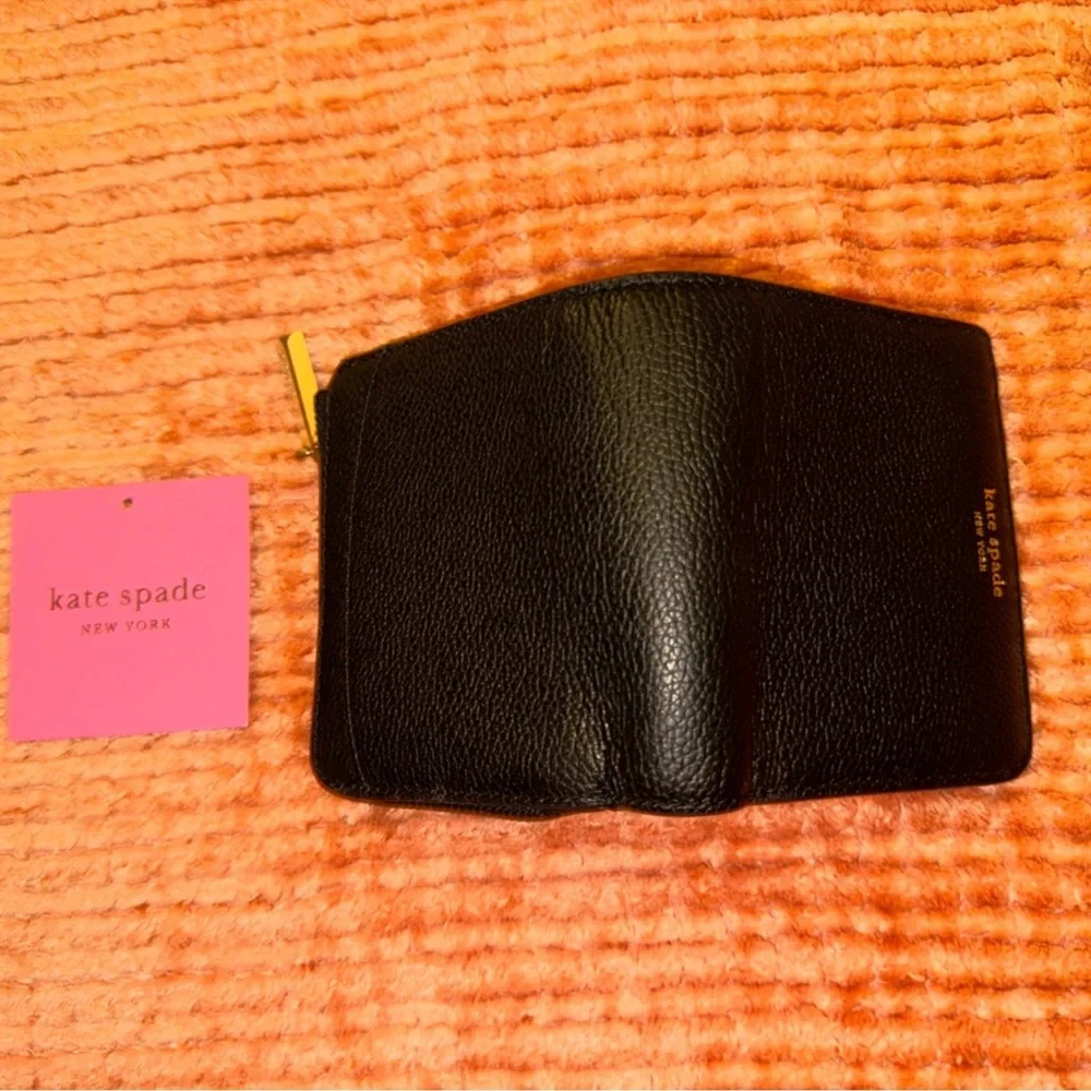 Kate Spade Margaux Pebble Bifold Black Wallet